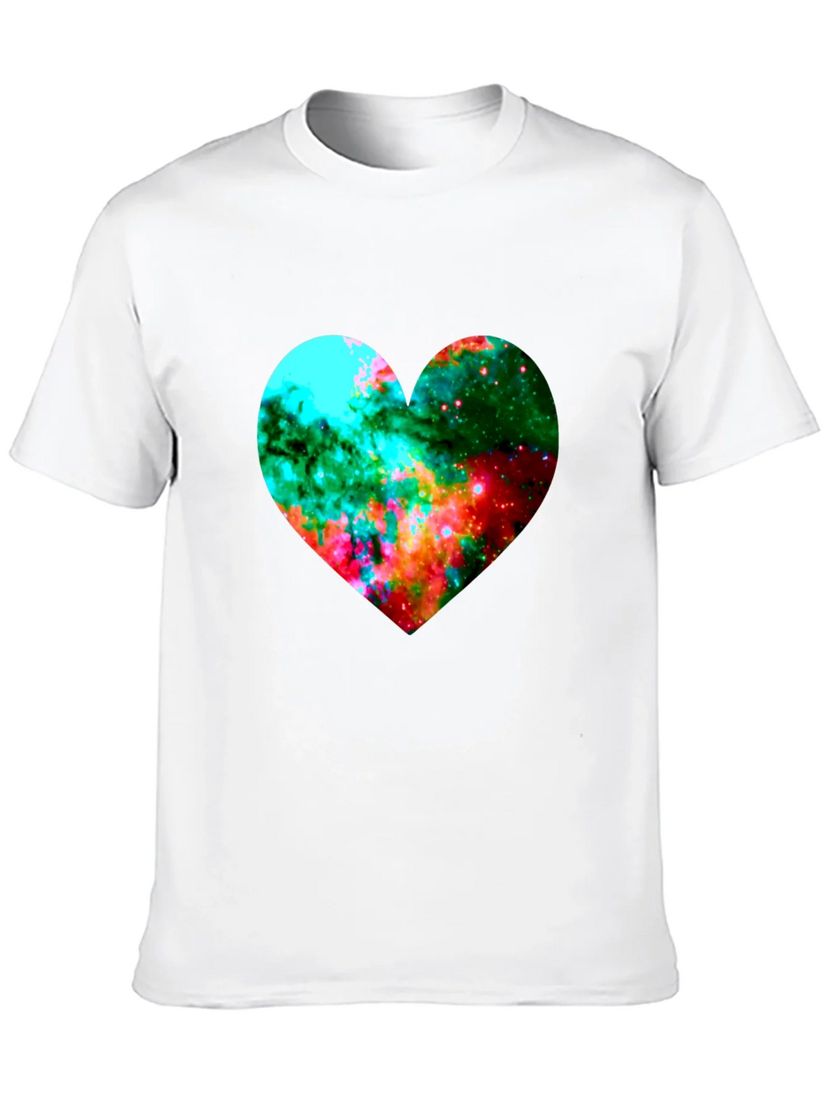 Galaxy Heart Graphic Black T-Shirt product image 9