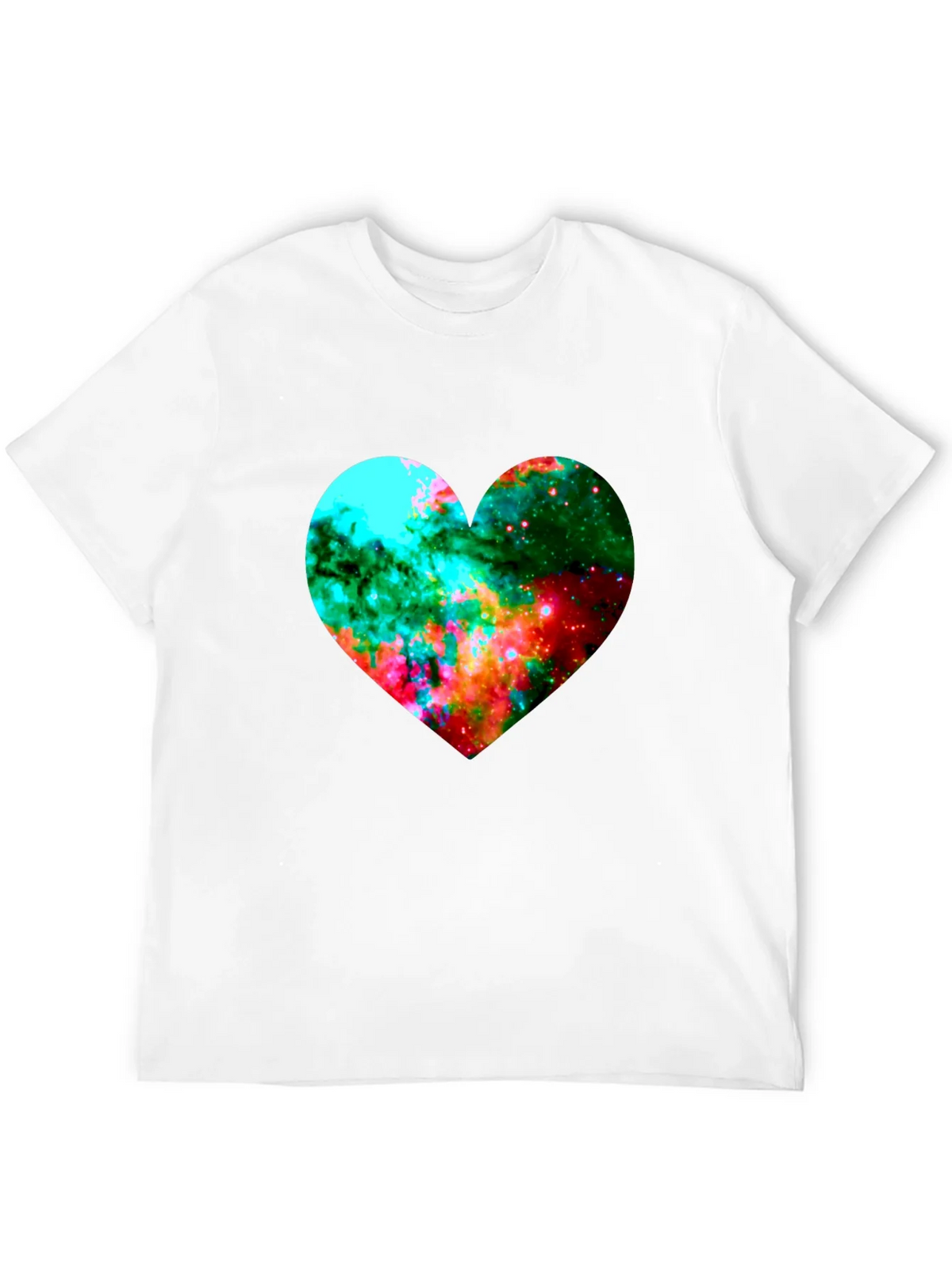 Galaxy Heart Graphic Black T-Shirt product image 11