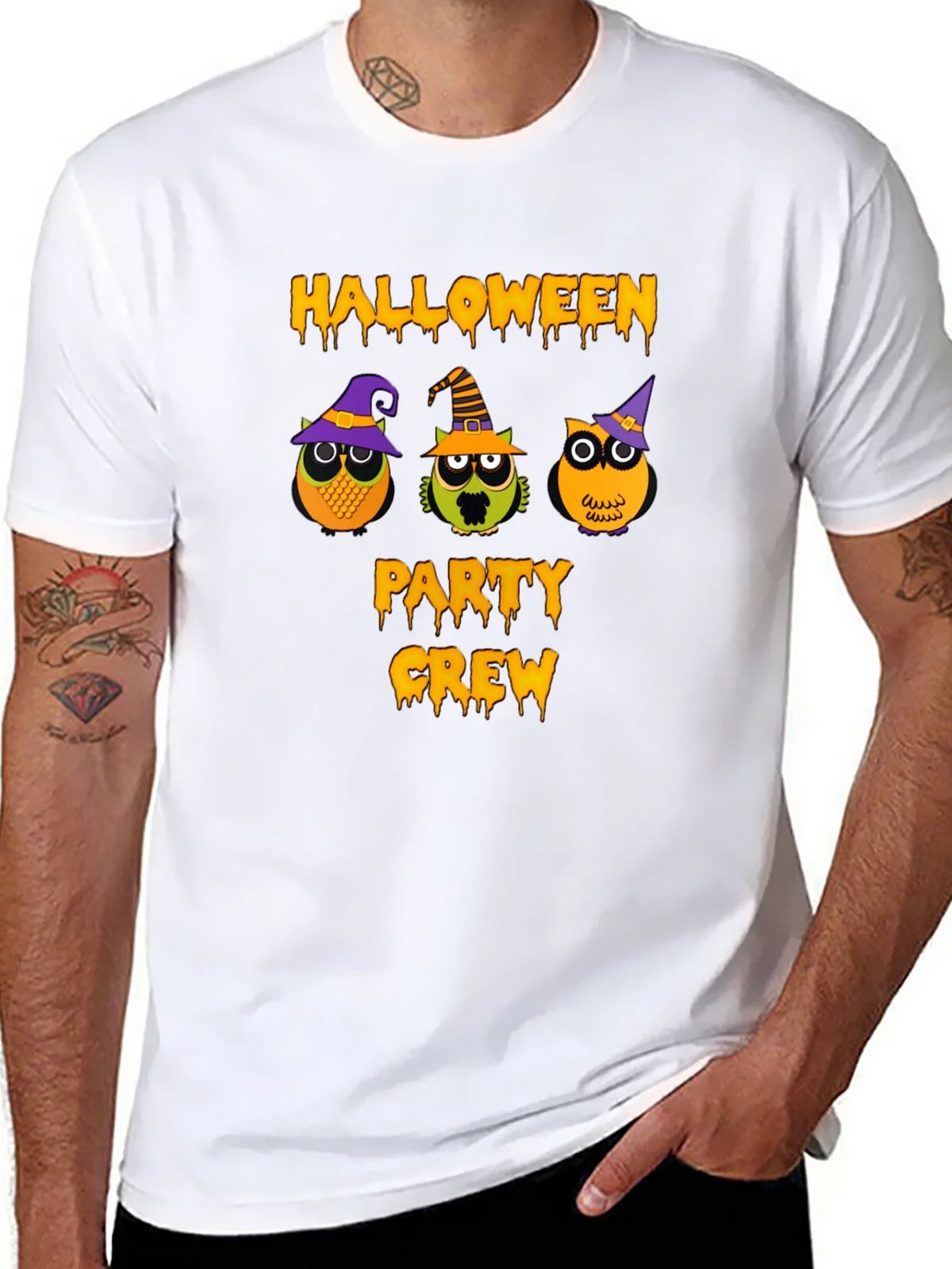 Halloween Party Crew Owl T-Shirt