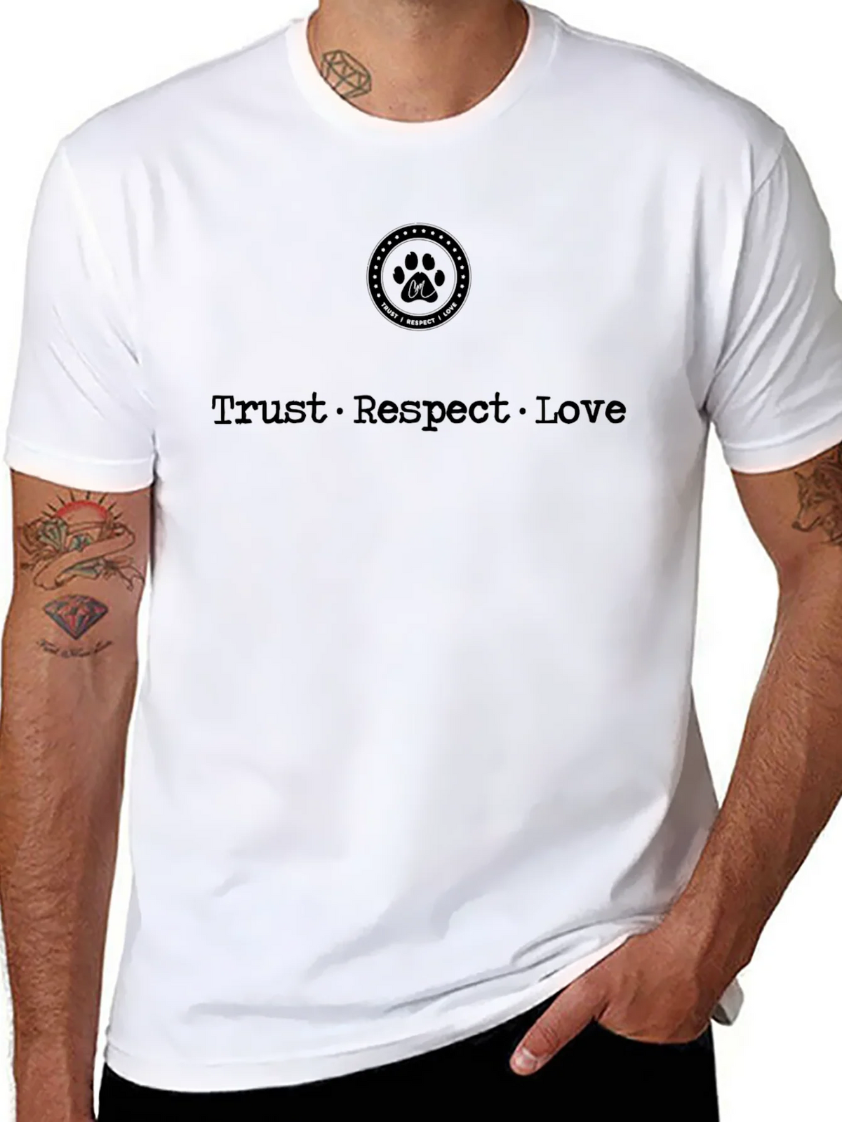 Trust Respect Love Graphic Tee product image 7