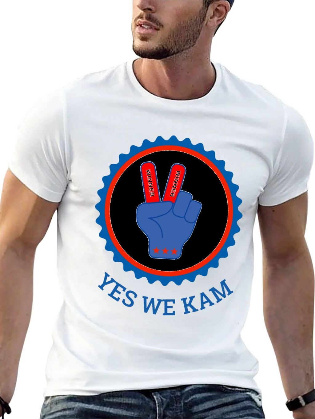 Yes We Kam T-Shirt - Victory Hand Design product image 12