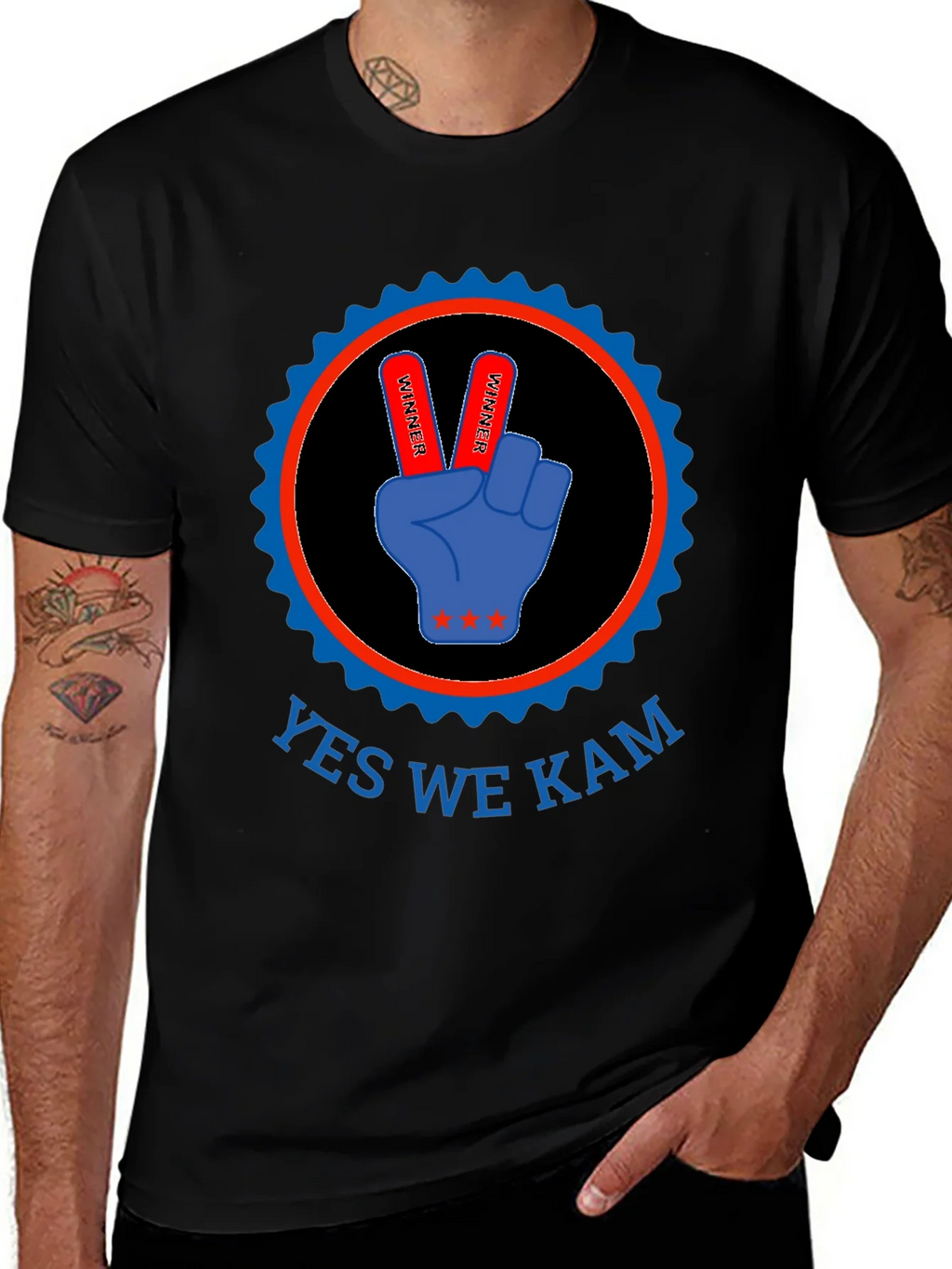 Yes We Kam T-Shirt - Victory Hand Design product image 1