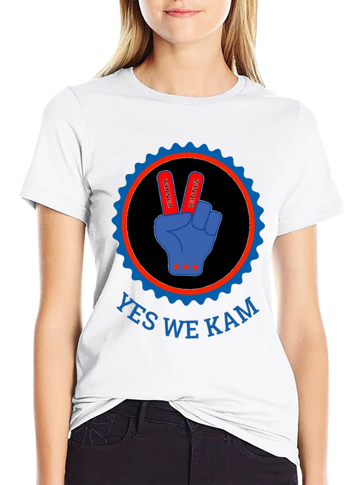 Yes We Kam T-Shirt - Victory Hand Design product image 8