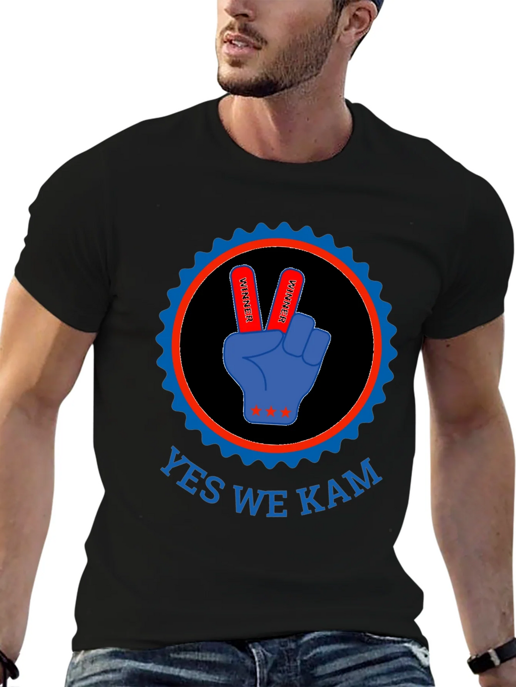Yes We Kam T-Shirt - Victory Hand Design product image 6