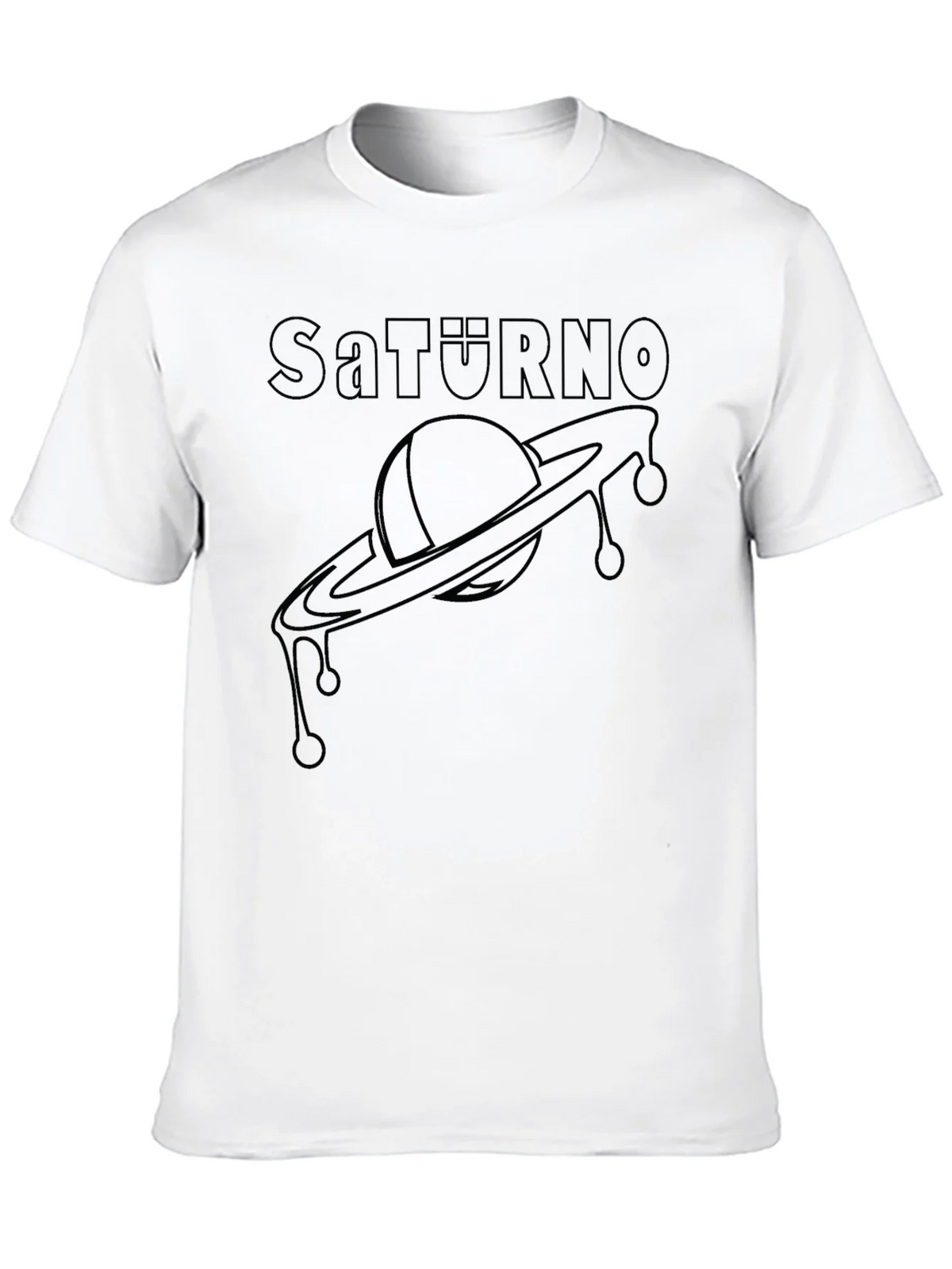 Saturno Graphic Tee - Modern Planet Saturn Design product image 9