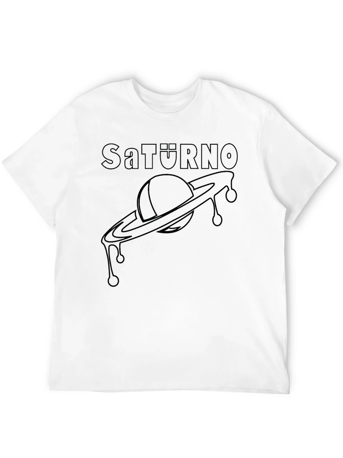 Saturno Graphic Tee - Modern Planet Saturn Design product image 11