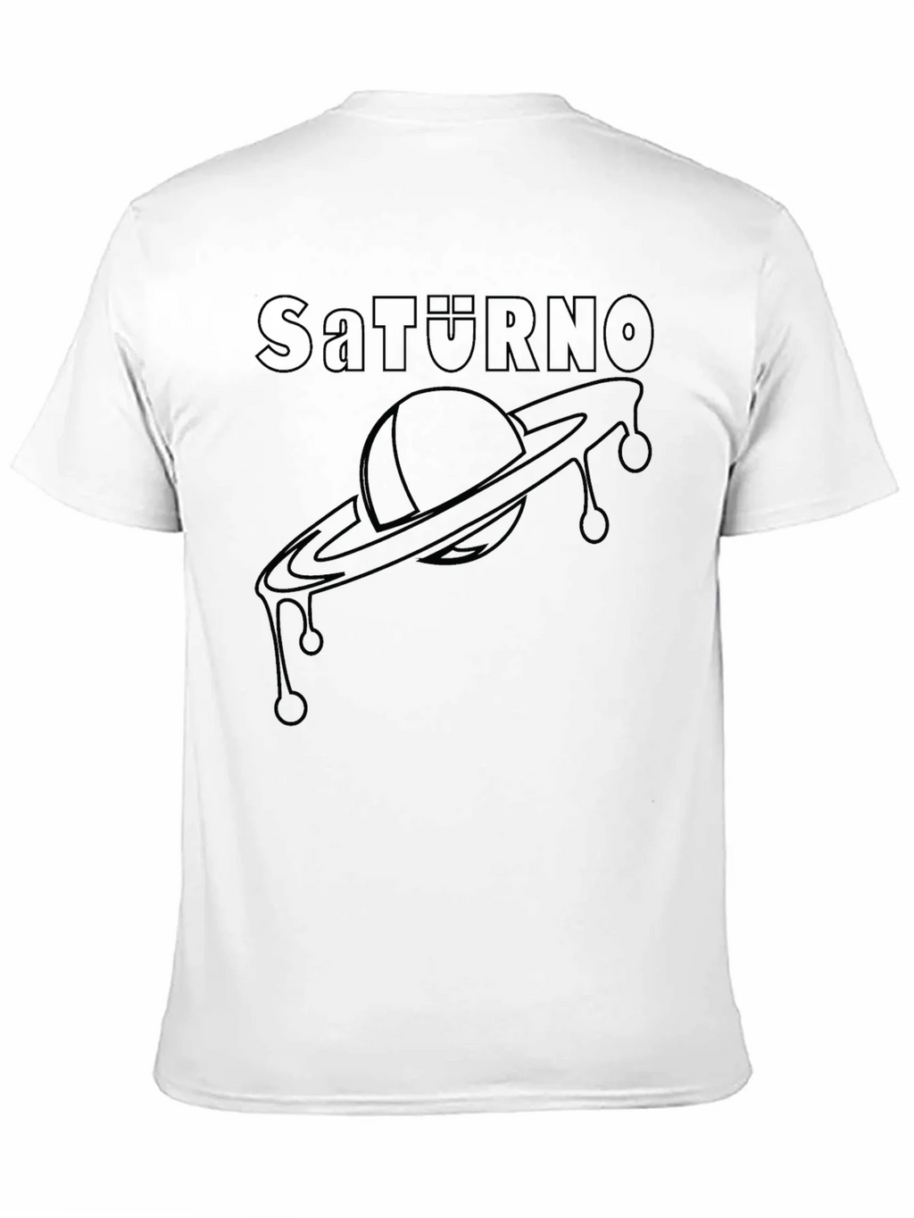 Saturno Graphic Tee - Modern Planet Saturn Design product image 10