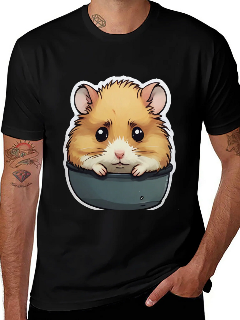 Hamster in Pot T-Shirt - Cute Pet Graphic Tee product image 1