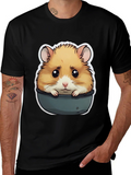 Hamster in Pot T-Shirt - Cute Pet Graphic Tee product image 1