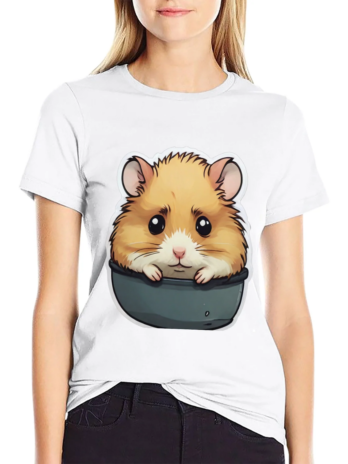 Hamster in Pot T-Shirt - Cute Pet Graphic Tee product image 7