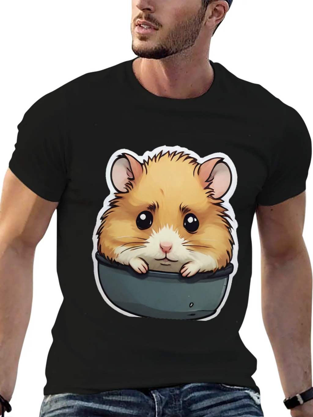 Hamster in Pot T-Shirt - Cute Pet Graphic Tee product image 6