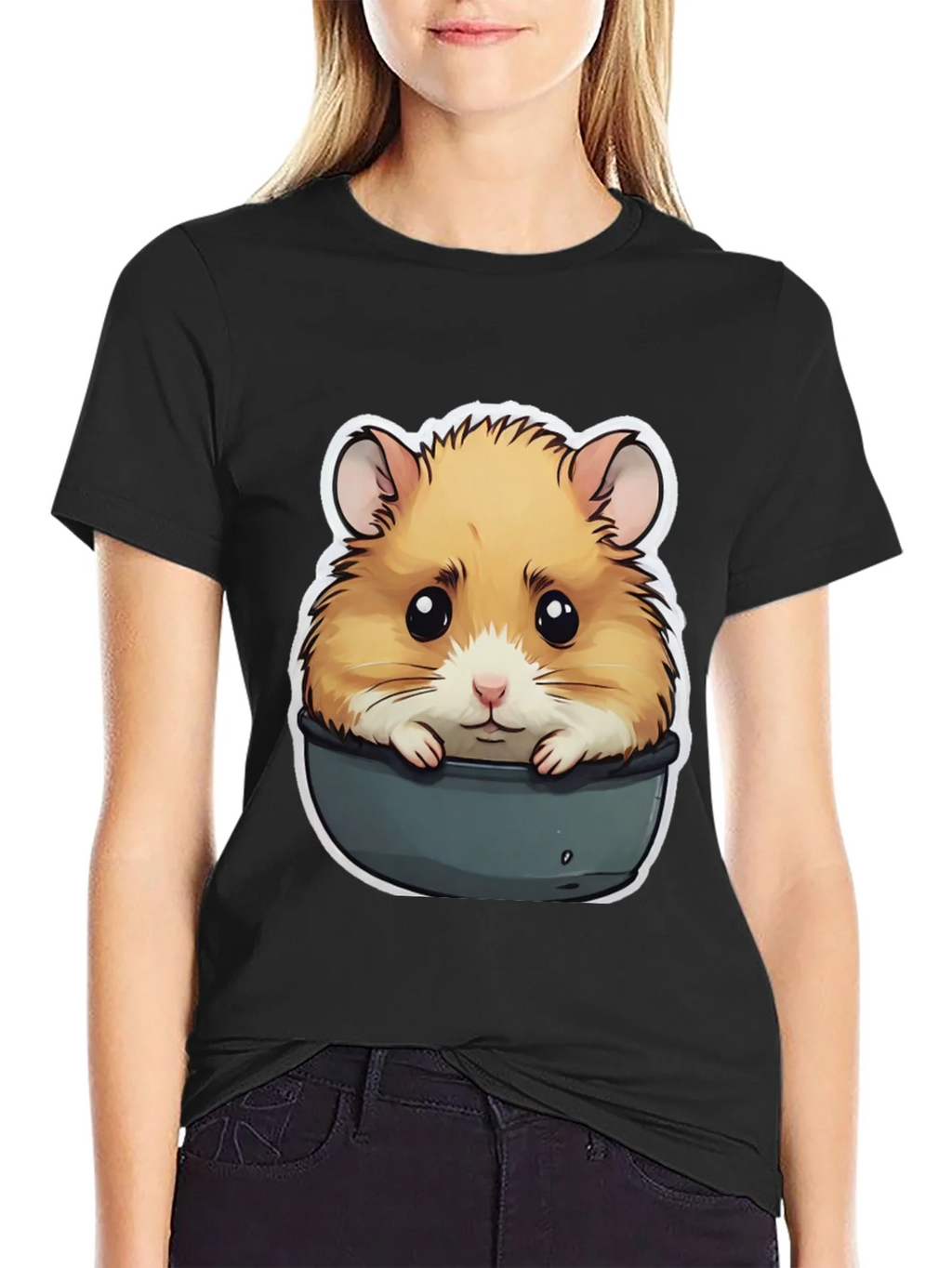Hamster in Pot T-Shirt - Cute Pet Graphic Tee product image 2