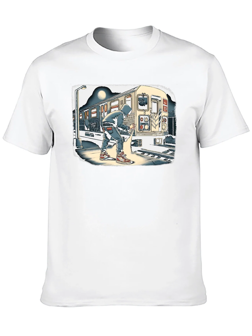 Urban Art T-Shirt - Graffiti Artist on Subway product image 9