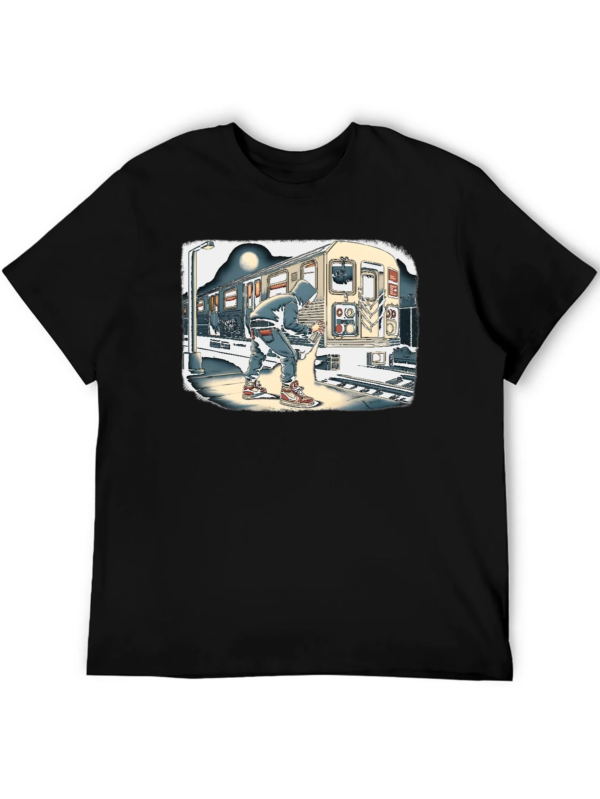 Urban Art T-Shirt - Graffiti Artist on Subway product image 5