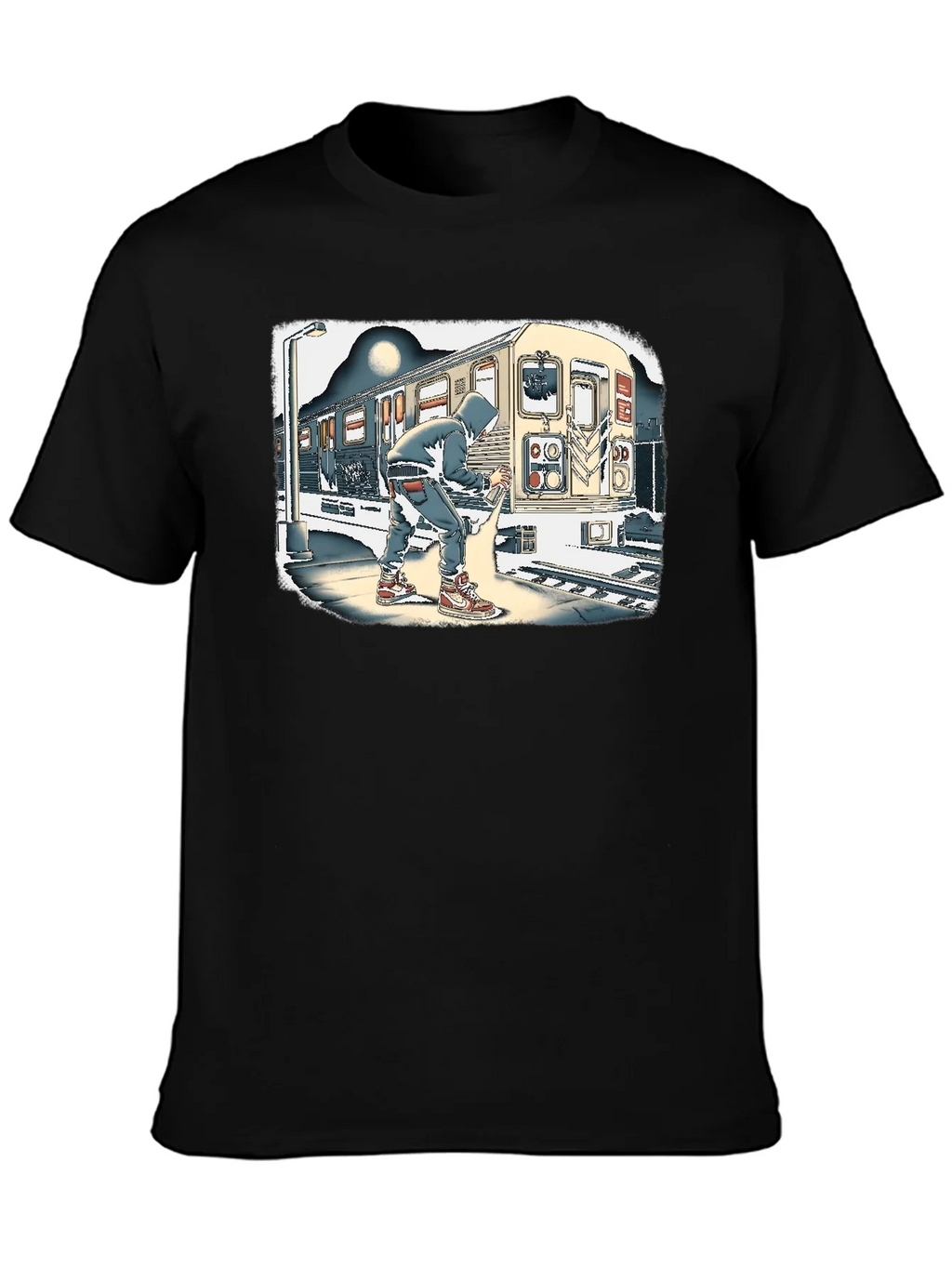 Urban Art T-Shirt - Graffiti Artist on Subway product image 3