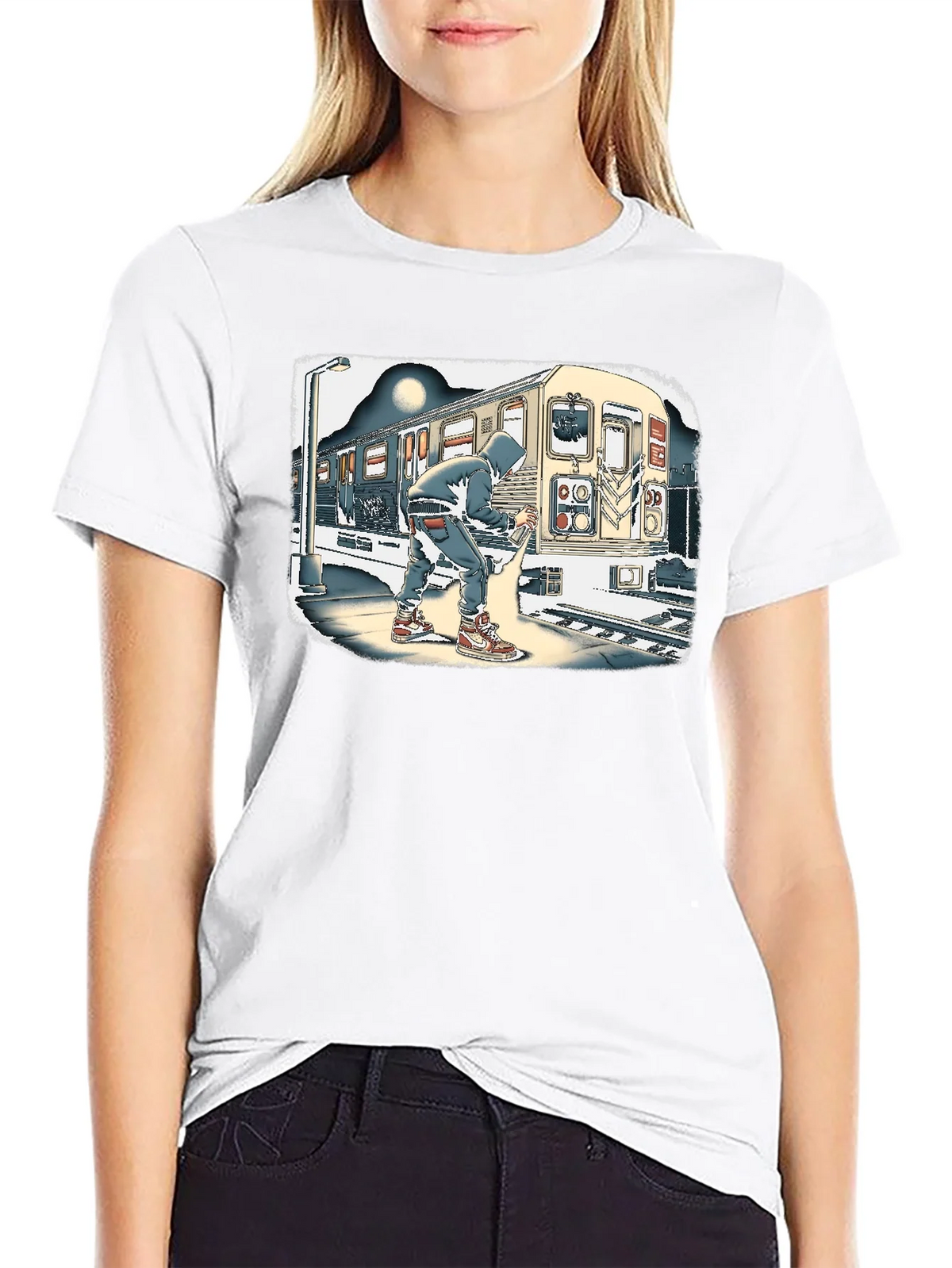Urban Art T-Shirt - Graffiti Artist on Subway product image 8