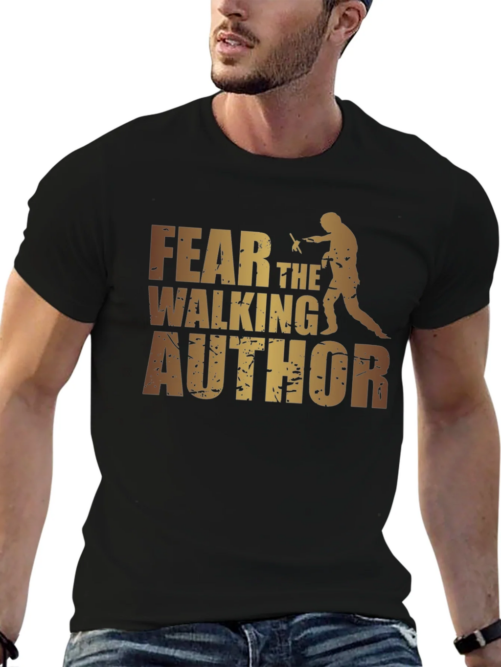 Fear the Walking Author Graphic Tee - Black product image 6