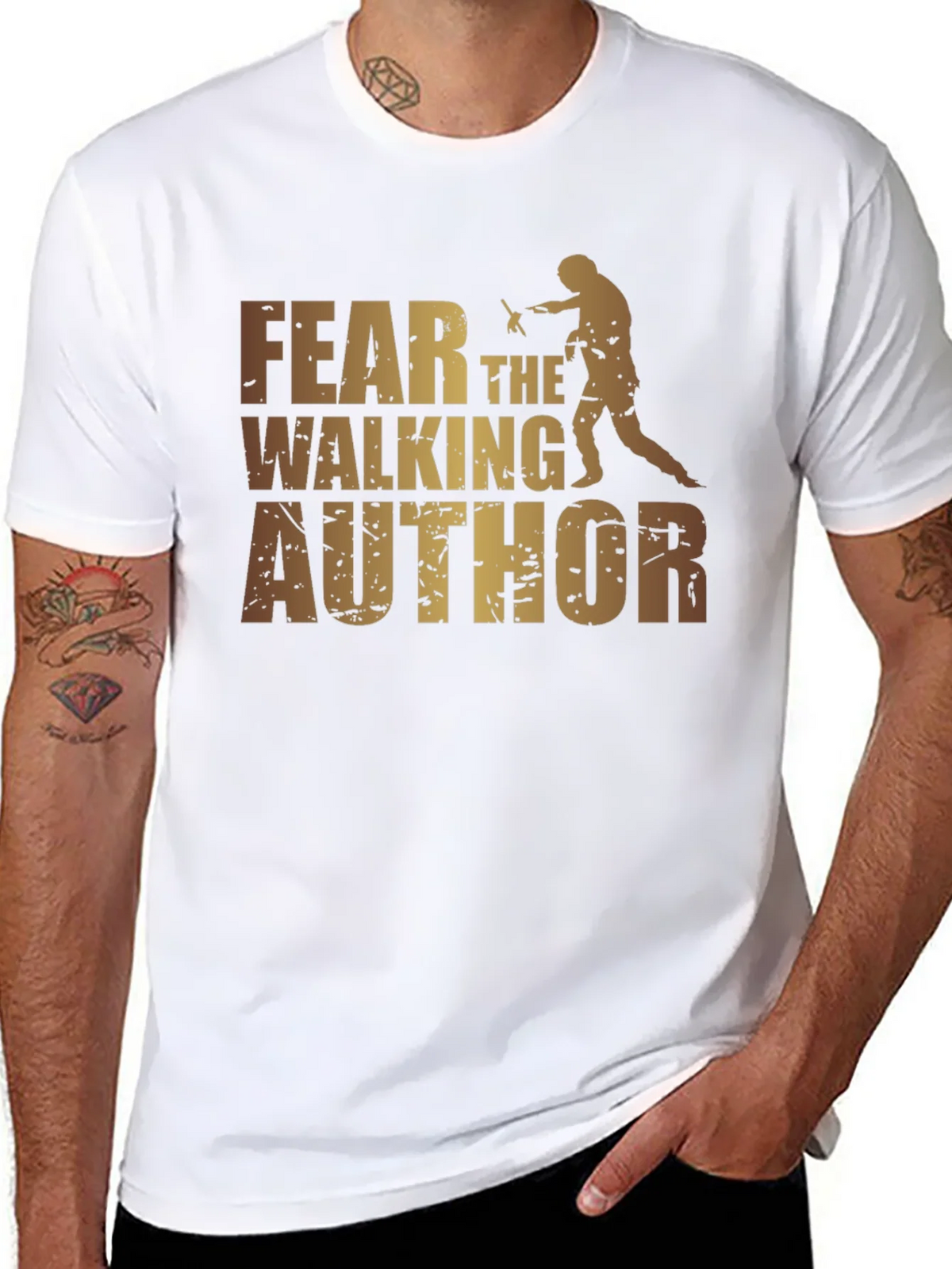 Fear the Walking Author Graphic Tee - Black product image 7