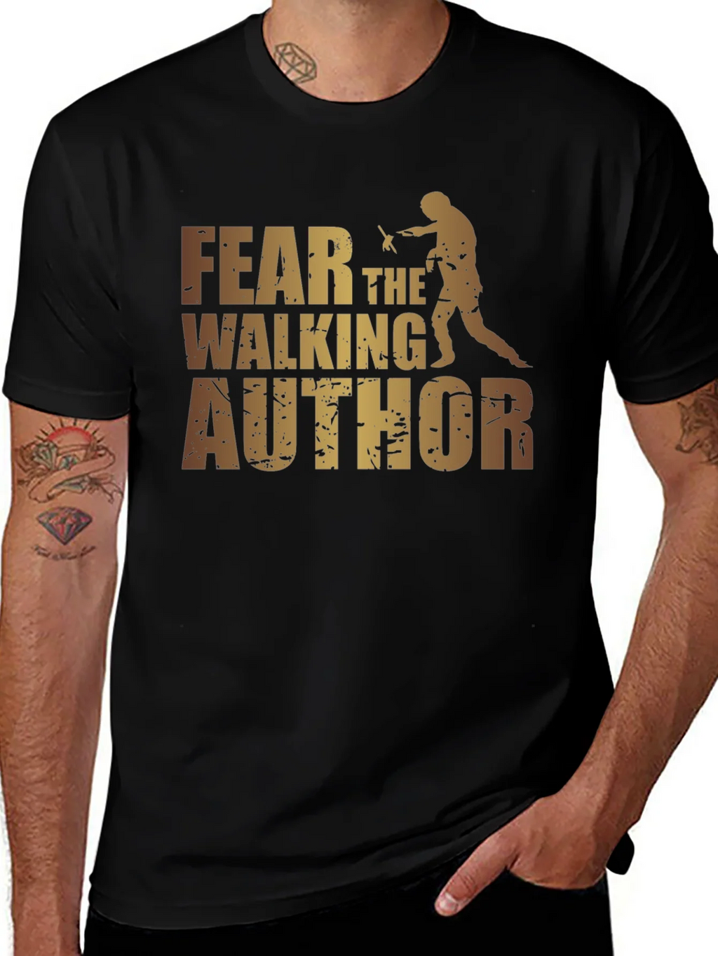 Fear the Walking Author Graphic Tee - Black product image 1