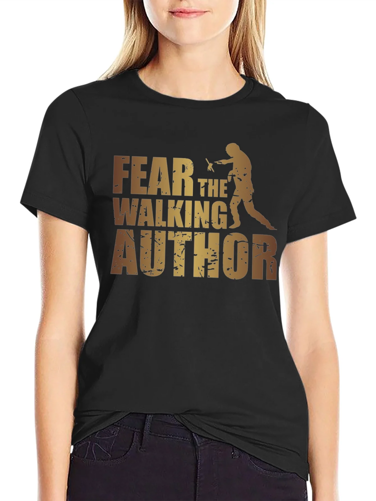 Fear the Walking Author Graphic Tee - Black product image 2