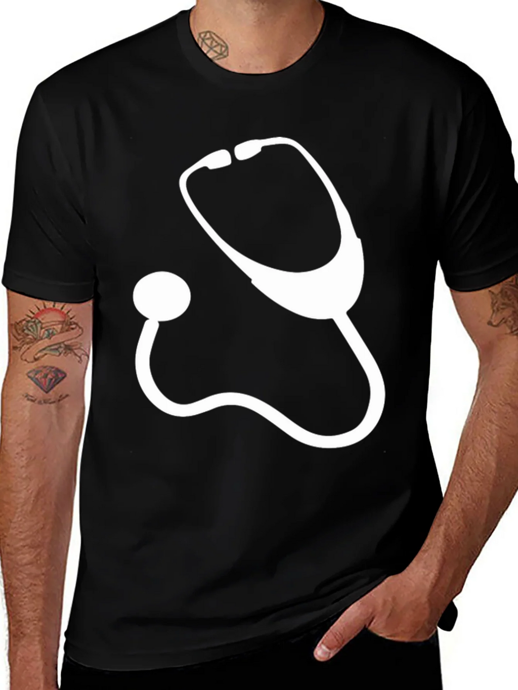 Stethoscope Graphic Tee - Medical Professional T-Shirt product image 1