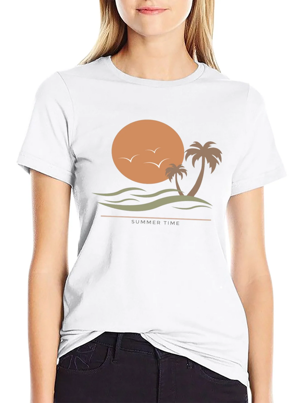 Summer Time Graphic Tee - Black T-Shirt product image 8