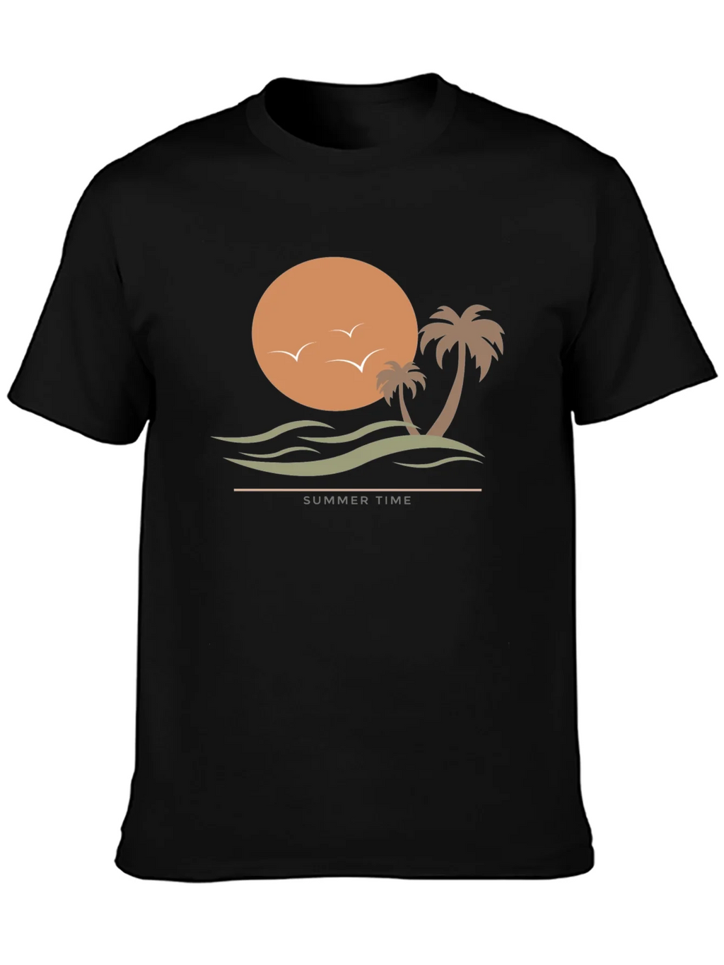 Summer Time Graphic Tee - Black T-Shirt product image 3