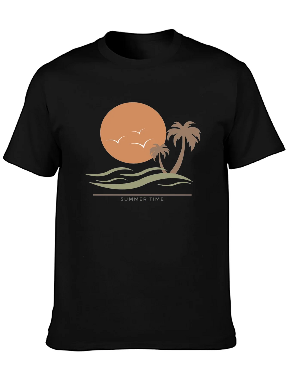 Summer Time Graphic Tee - Black T-Shirt product image 3