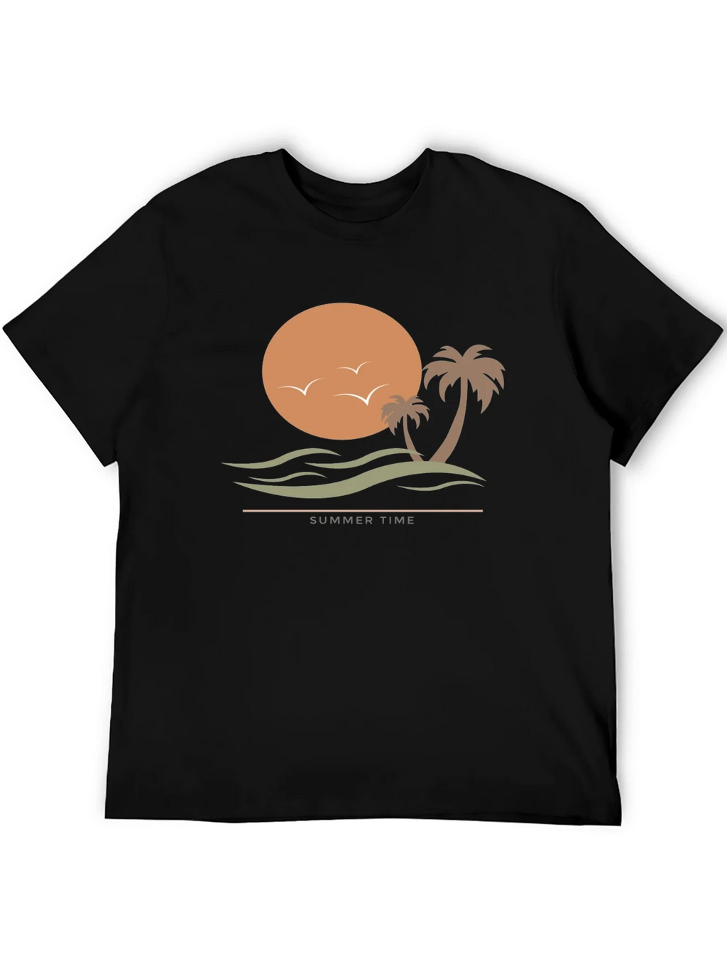 Summer Time Graphic Tee - Black T-Shirt product image 5