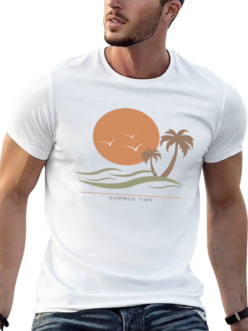 Summer Time Graphic Tee - Black T-Shirt product image 12