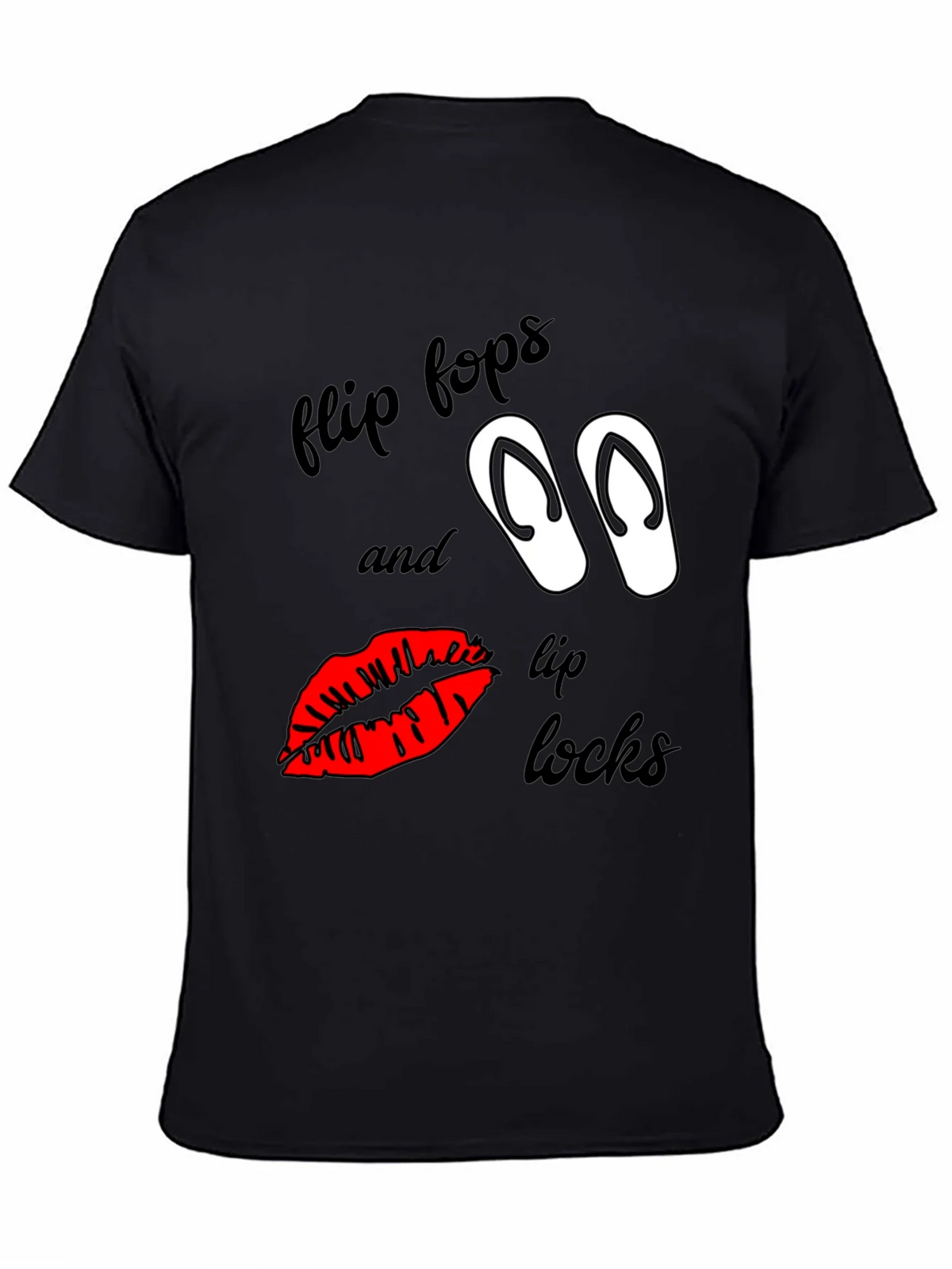 Flip Flops & Lip Locks Graphic Tee product image 4