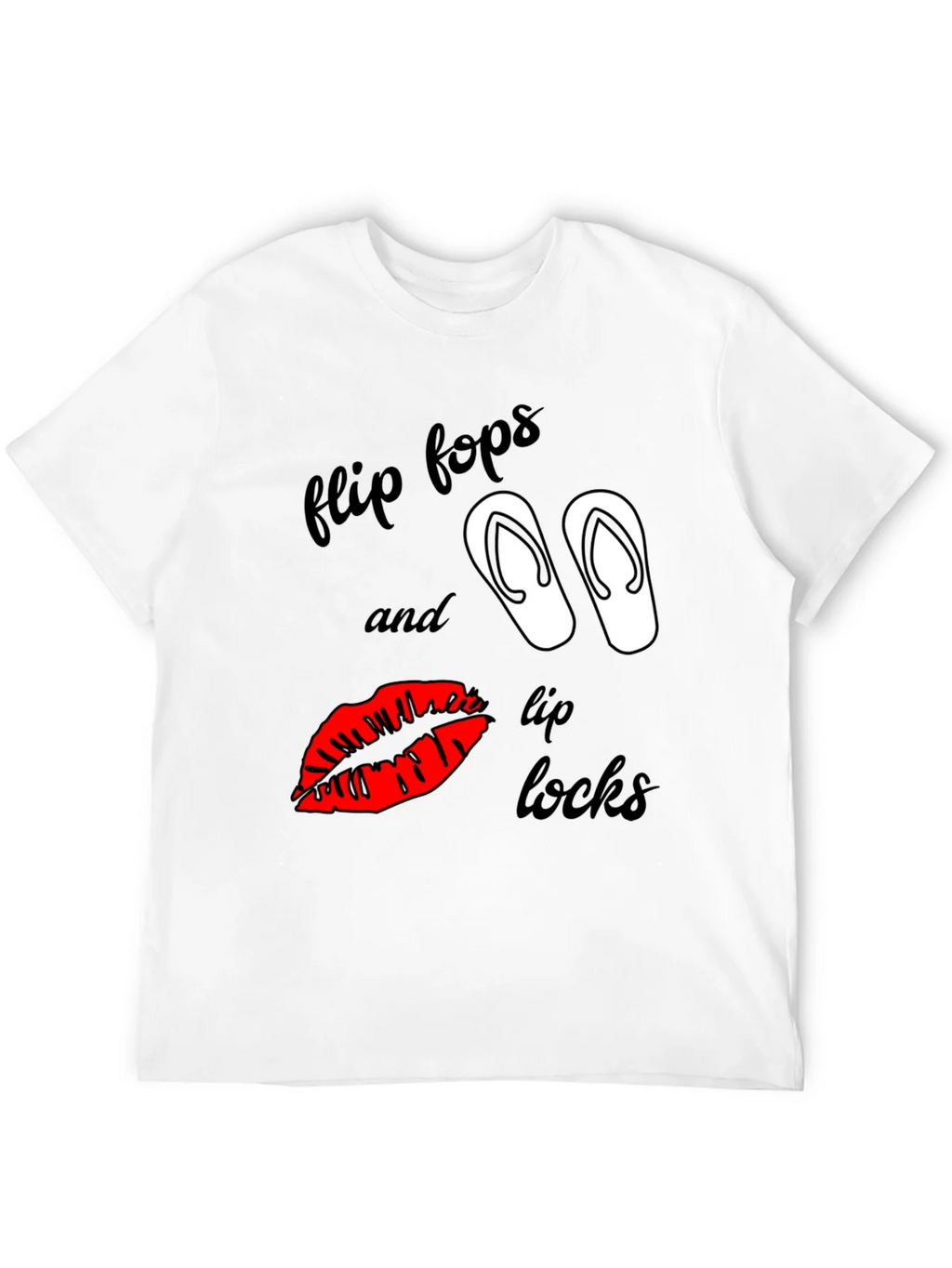 Flip Flops & Lip Locks Graphic Tee product image 11