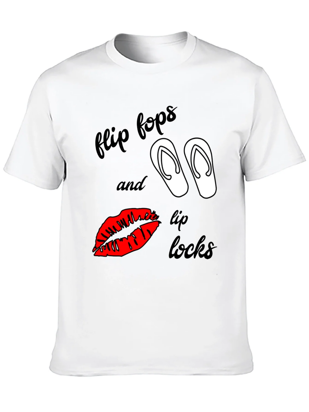 Flip Flops & Lip Locks Graphic Tee product image 9