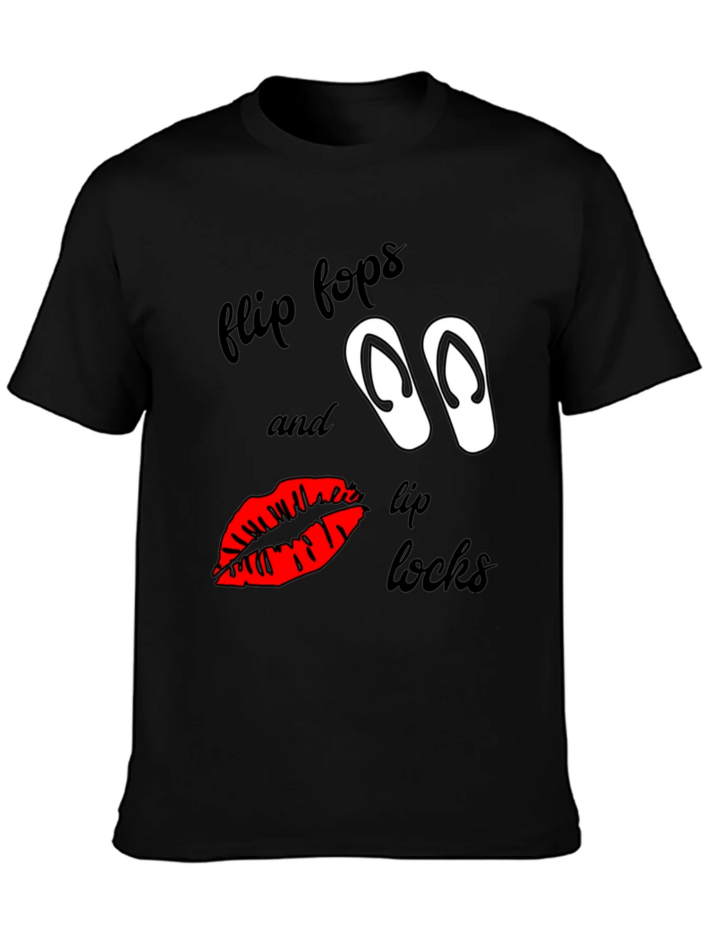 Flip Flops & Lip Locks Graphic Tee product image 3