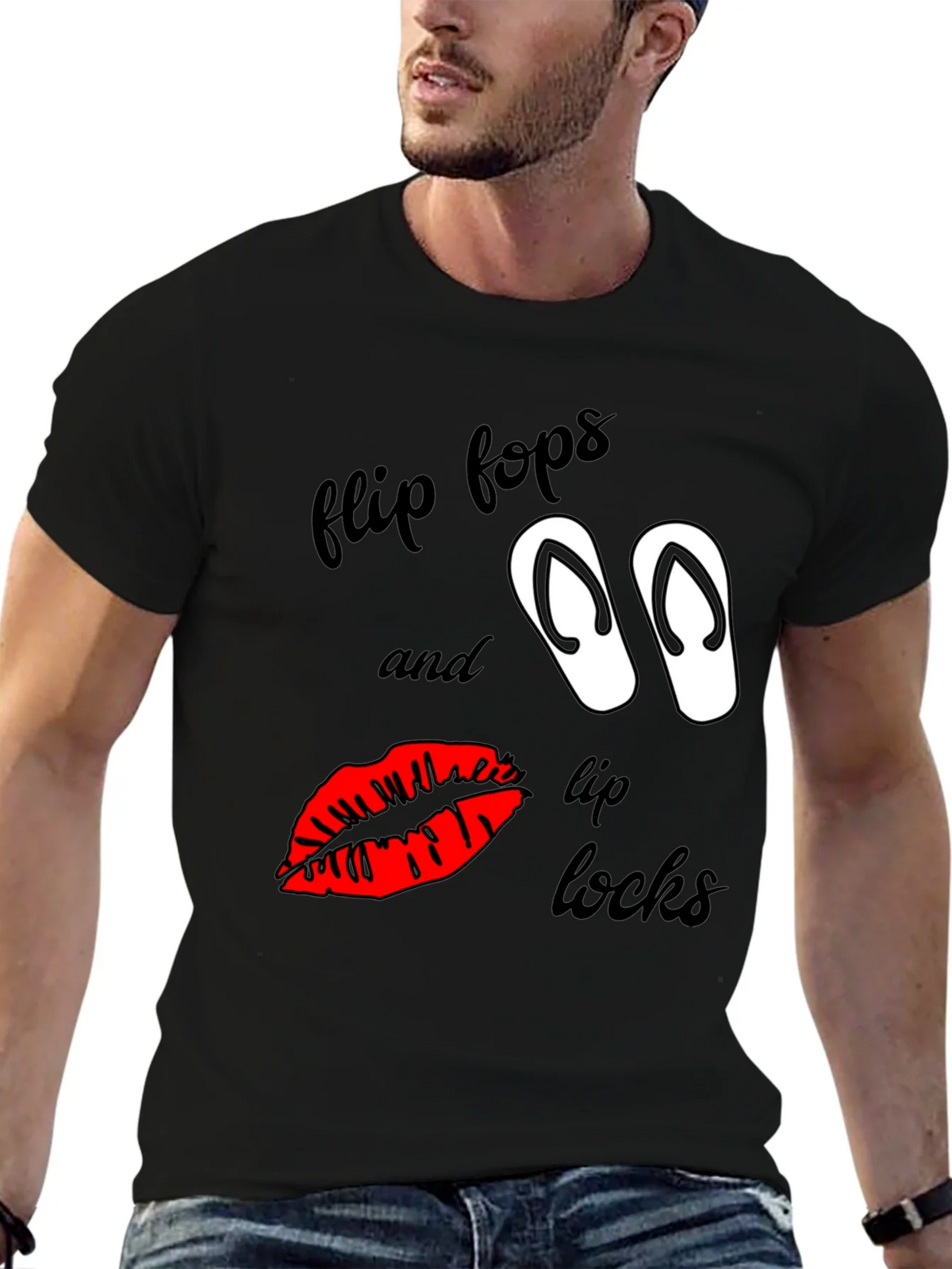 Flip Flops & Lip Locks Graphic Tee product image 6
