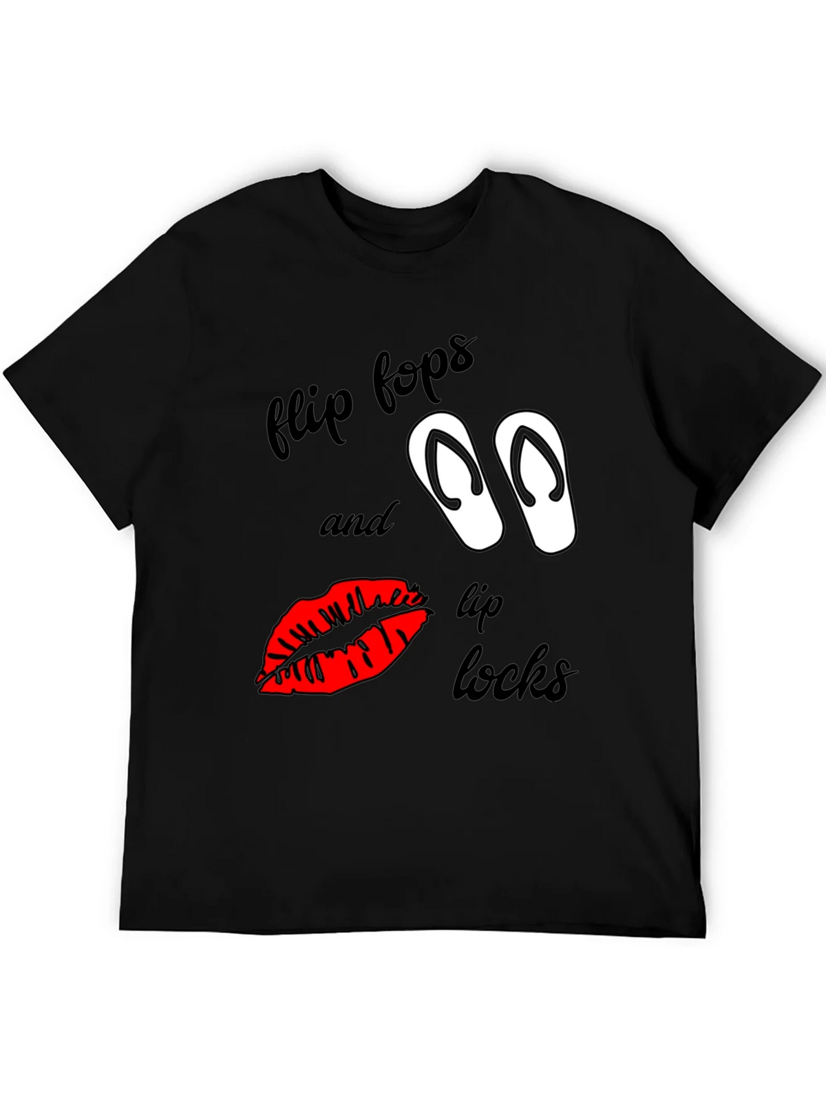 Flip Flops & Lip Locks Graphic Tee product image 5