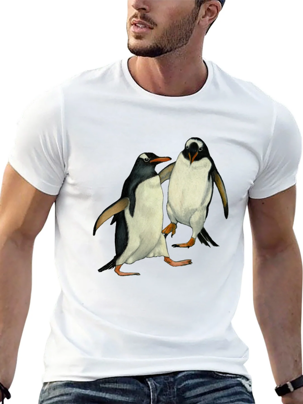 Penguin Print Black T-Shirt product image 12
