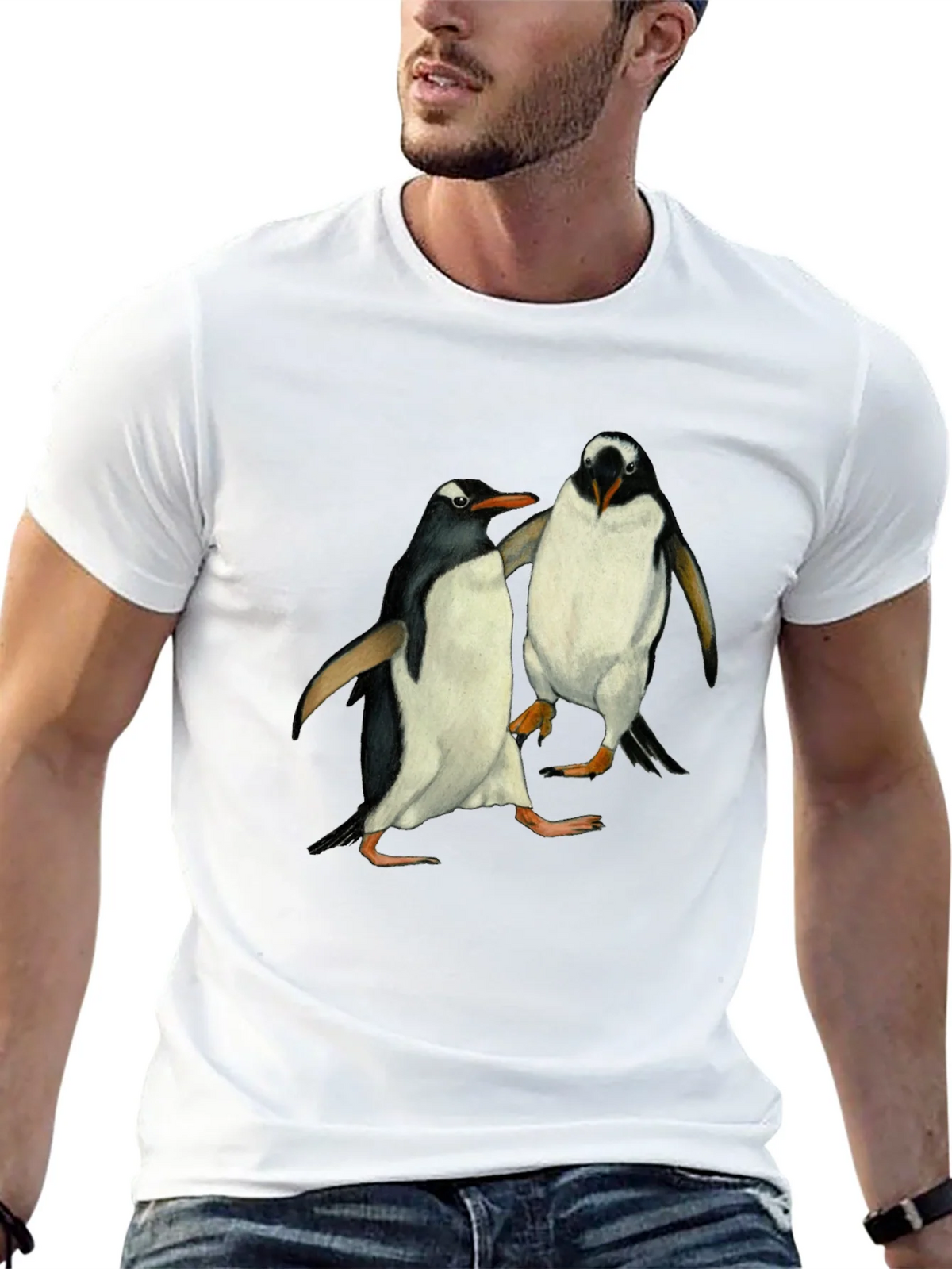 Penguin Print Black T-Shirt product image 12