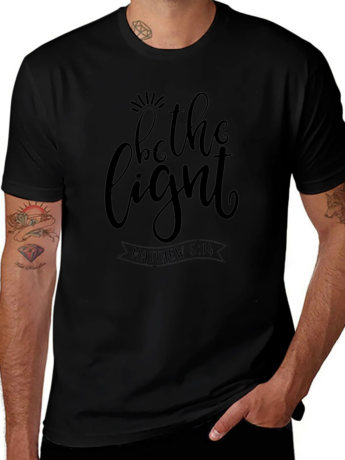 Be The Light T-Shirt - Matthew 5:14 Christian Tee product image 1