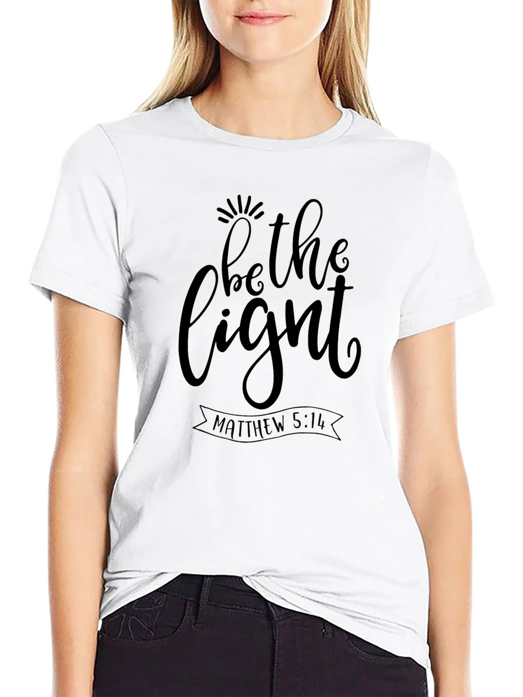 Be The Light T-Shirt - Matthew 5:14 Christian Tee product image 8