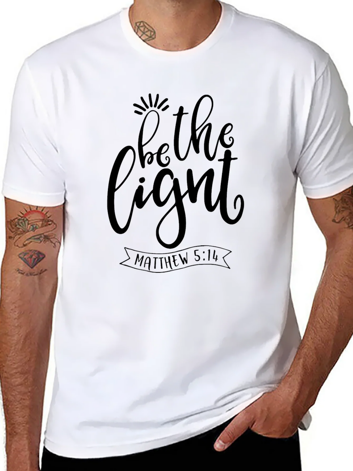 Be The Light T-Shirt - Matthew 5:14 Christian Tee product image 7