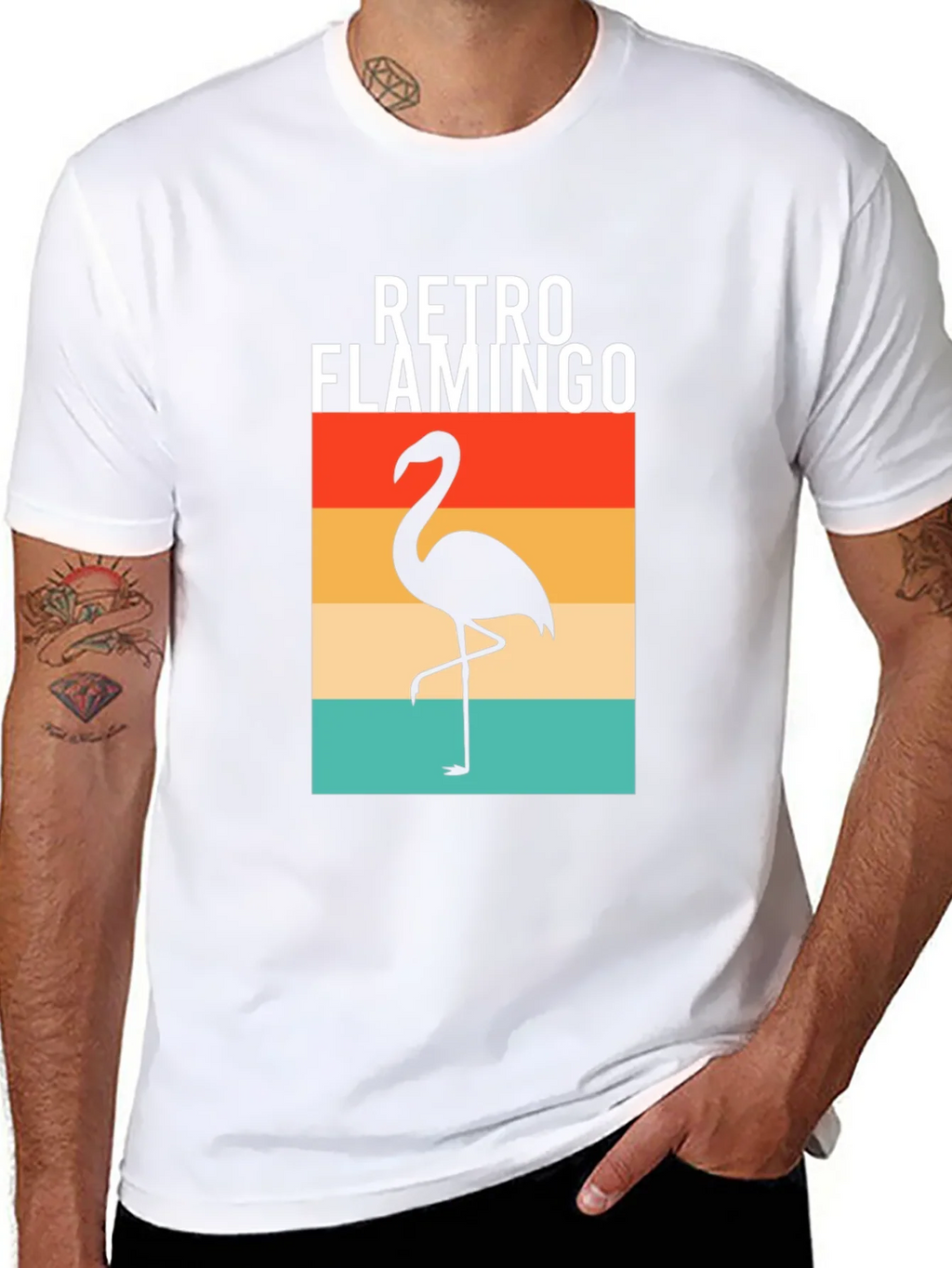 Retro Flamingo Graphic Tee - Stylish Comfort product image 7