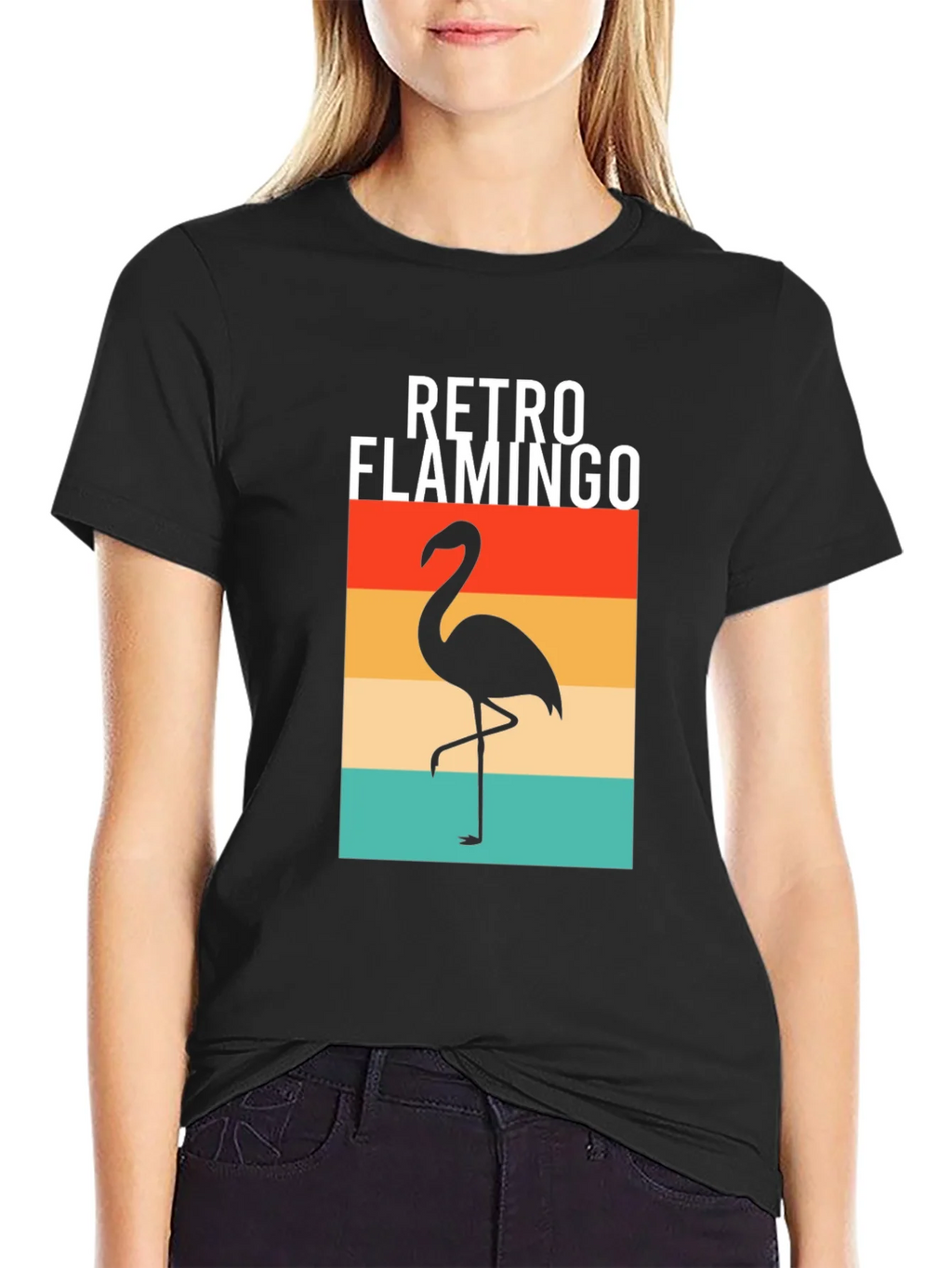 Retro Flamingo Graphic Tee - Stylish Comfort product image 2