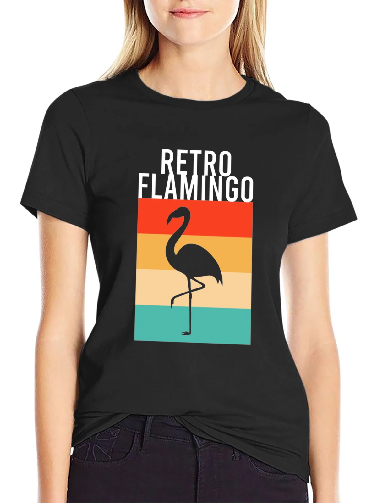 Retro Flamingo Graphic Tee - Stylish Comfort product image 2