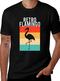 Retro Flamingo Graphic Tee - Stylish Comfort product image 1