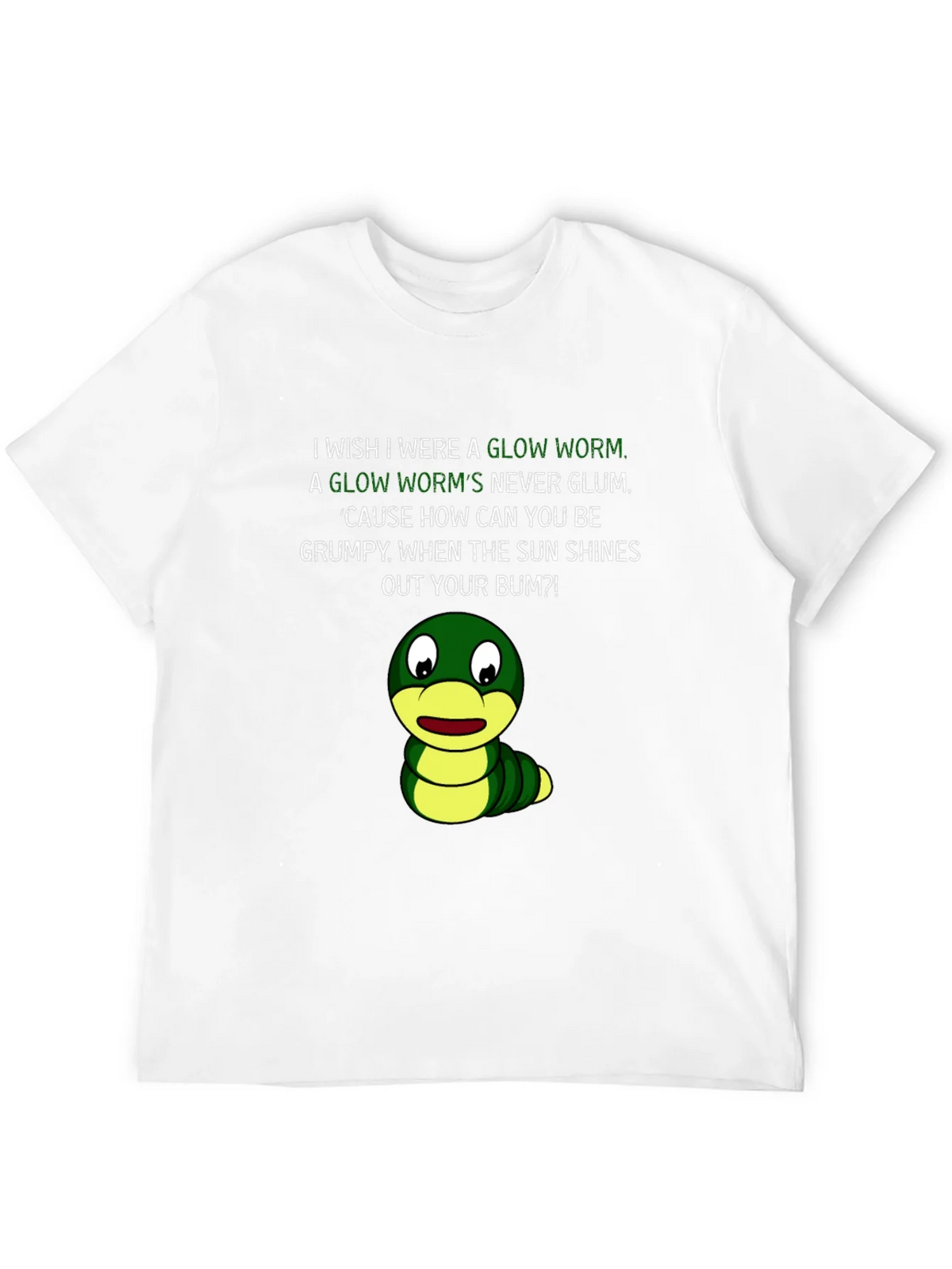 Glow Worm Humor T-Shirt - Shine From Your Bum! product image 11