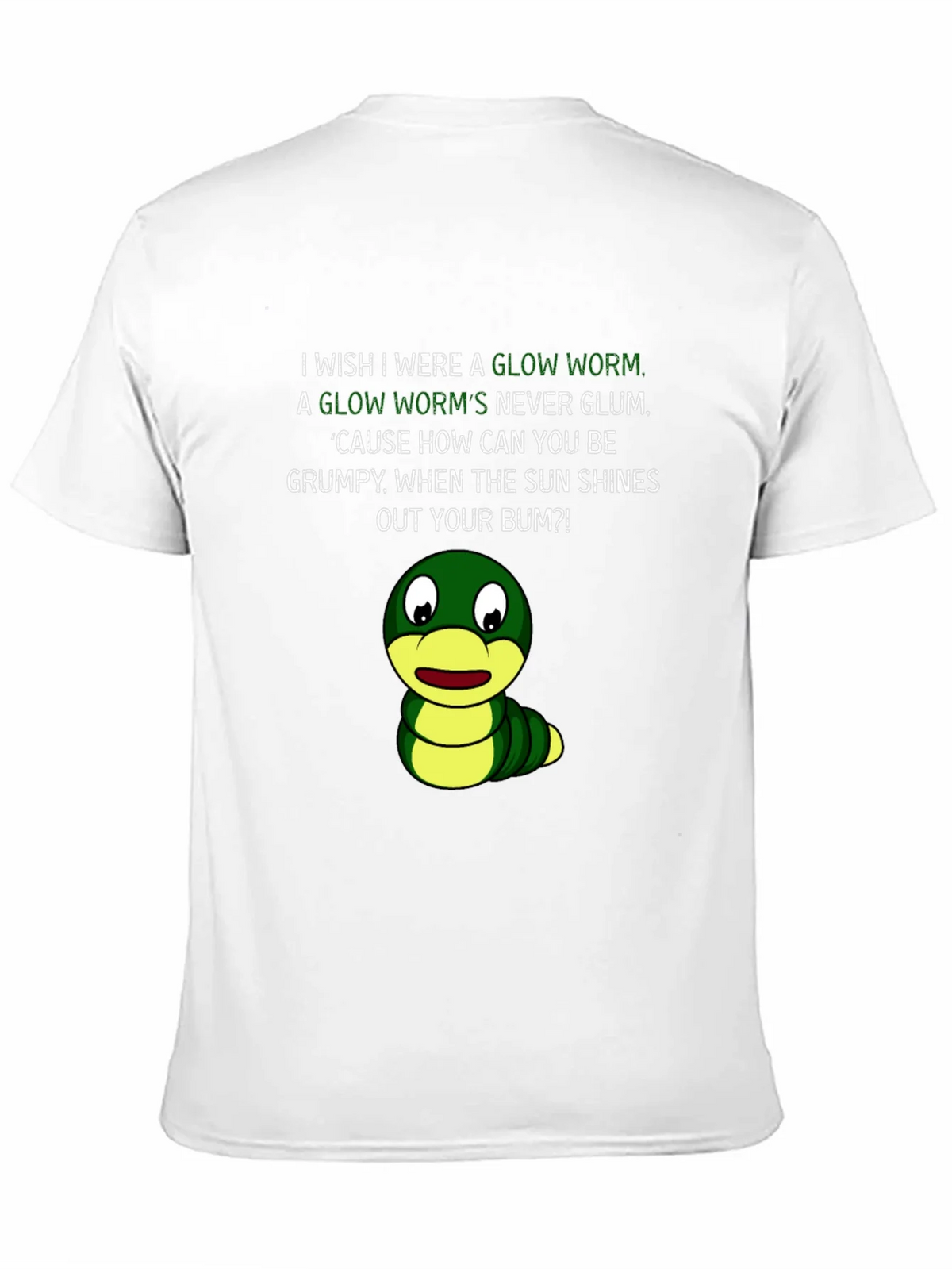Glow Worm Humor T-Shirt - Shine From Your Bum! product image 10