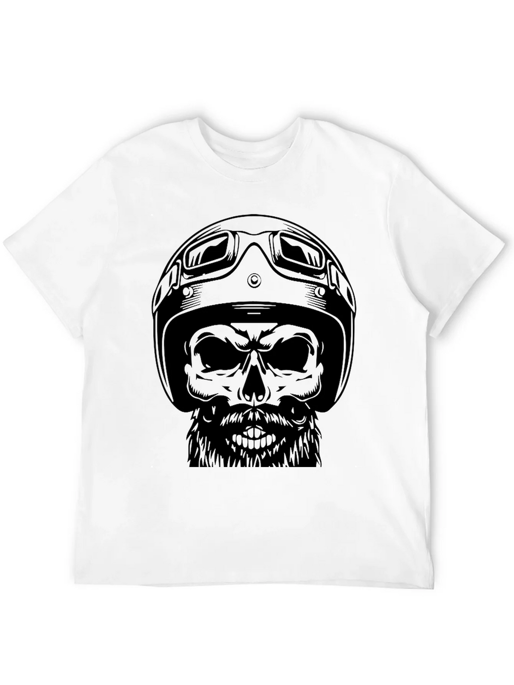 Skull Biker T-Shirt - Mens Black Graphic Tee product image 11