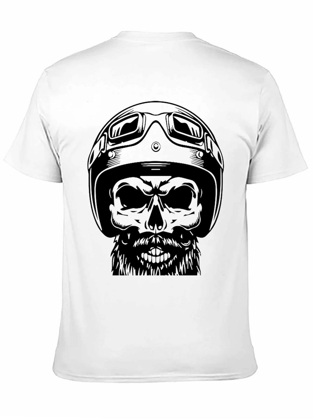 Skull Biker T-Shirt - Mens Black Graphic Tee product image 10