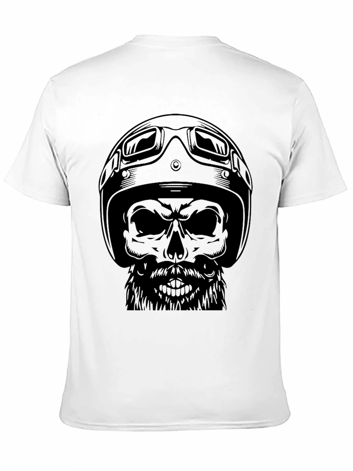 Skull Biker T-Shirt - Mens Black Graphic Tee product image 10